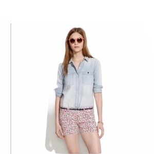 MADEWELL Colorful Floral Short Shorts Size 28